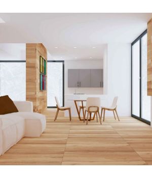 Cherry Honey Wood Effect Porcelain Tiles