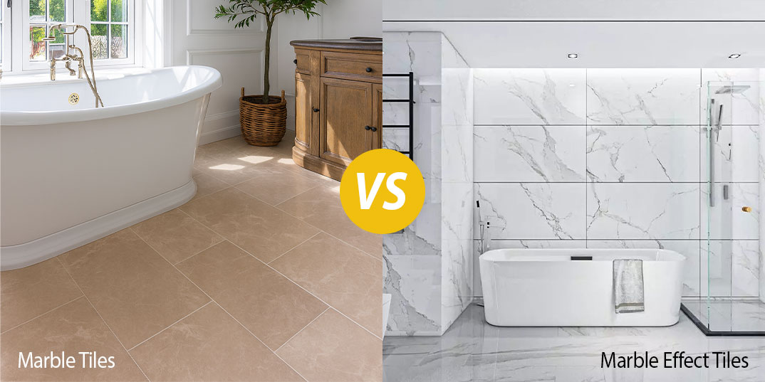 Marble Vs Marble Effect Tiles Tiles Porcelain