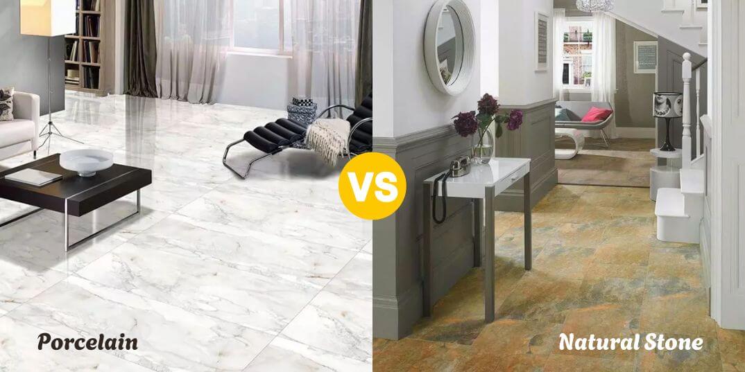Porcelain Tiles vs Natural Stone